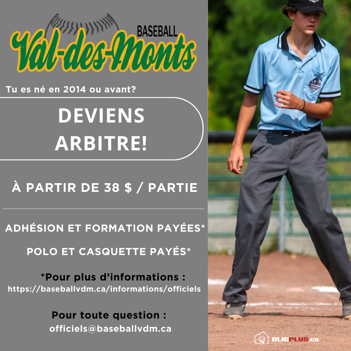 Deviens arbitre!
