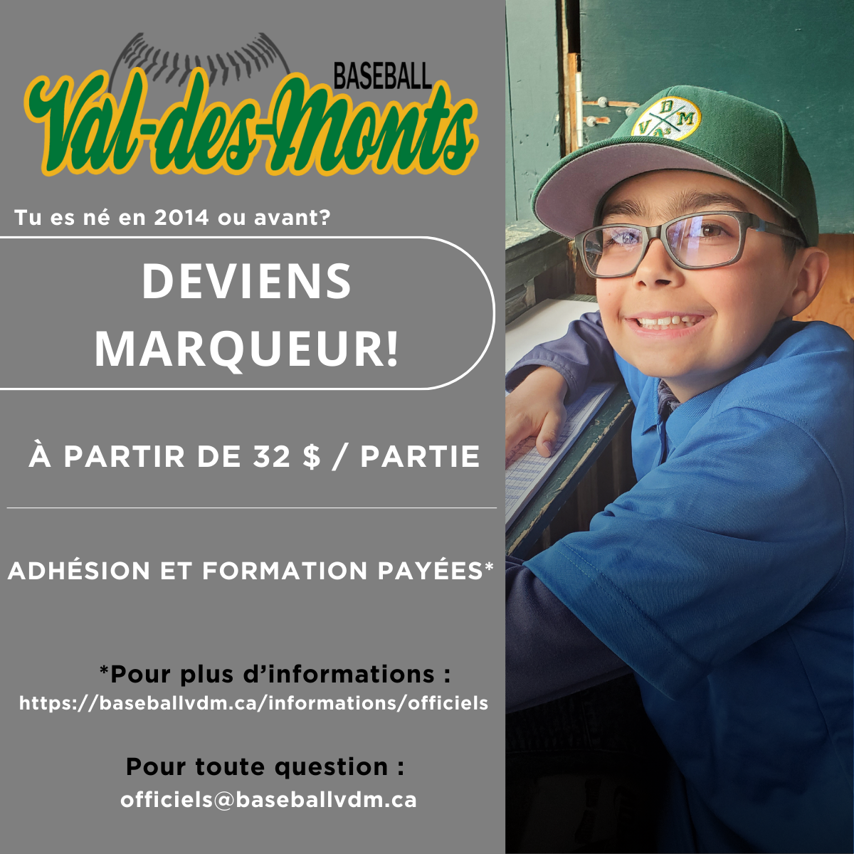 Deviens marqueur!